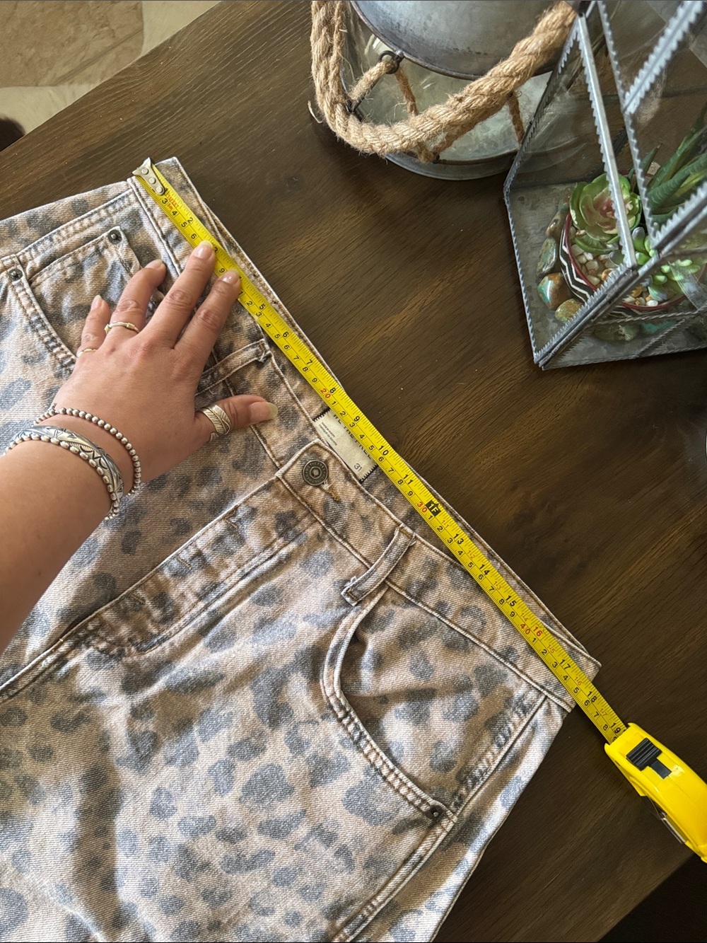 Free People We The Free Good Luck barrel jeans in a leopard print size 31 - Picture 6 of 16